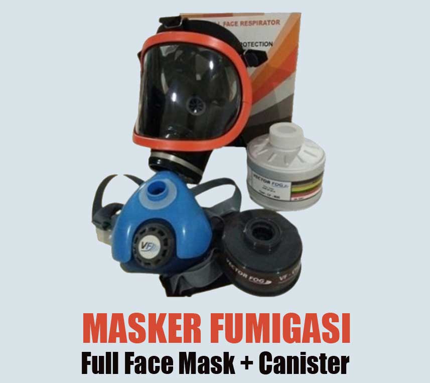 Masker Fumigasi Full Face Mask Canister