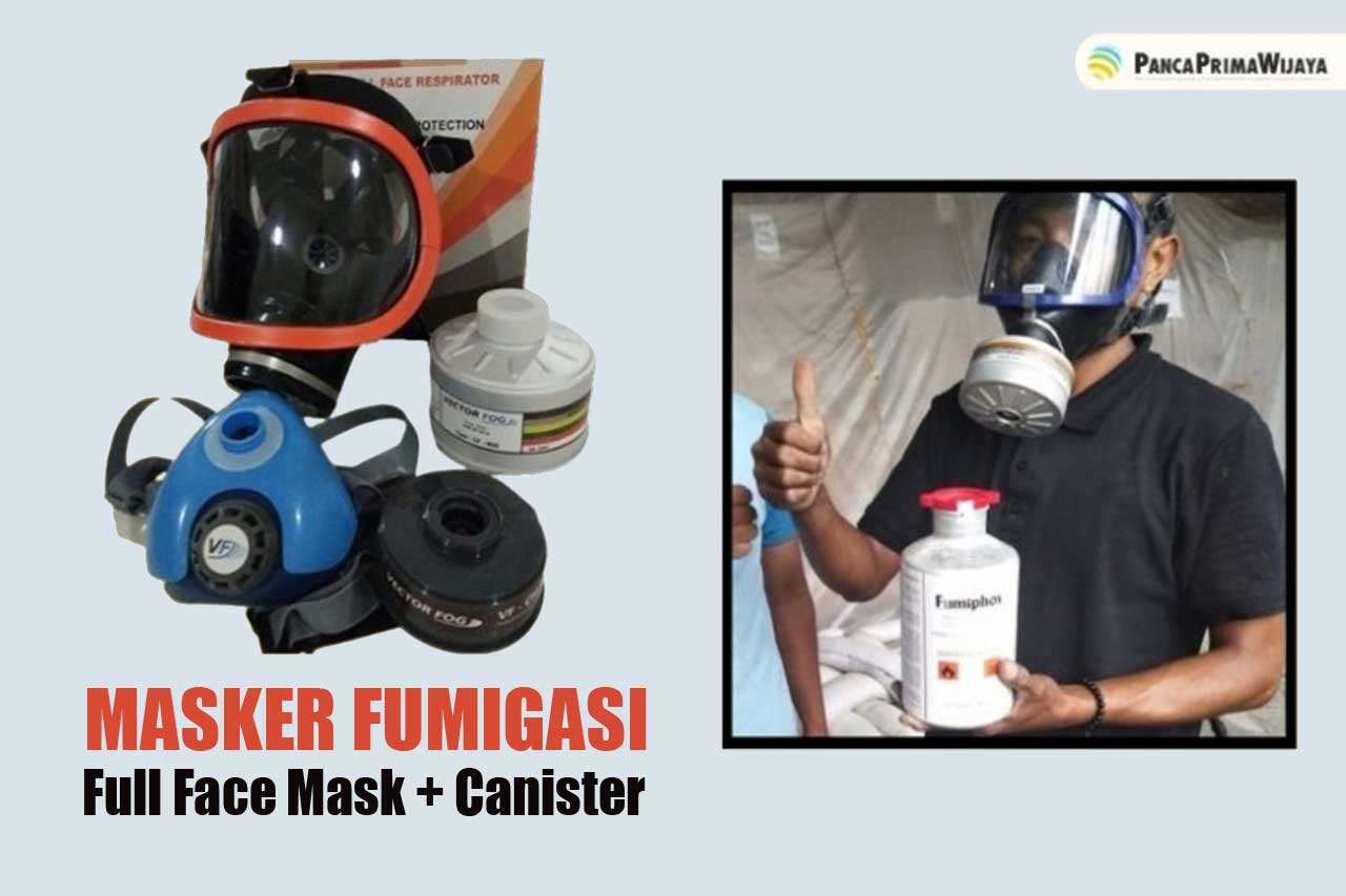Masker Fumigasi Full Face Mask Plus Canister